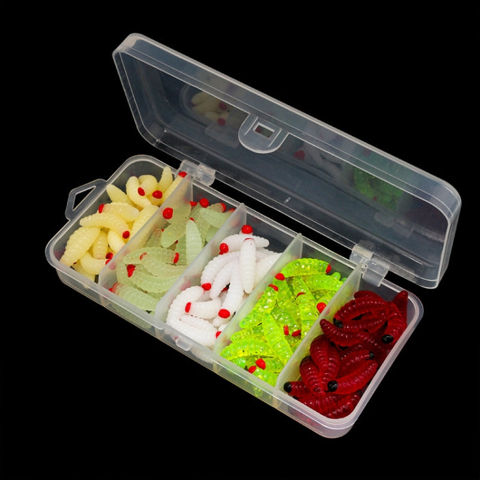 100pcs Red Headed Bread Worm Suite Bait, 100pcs