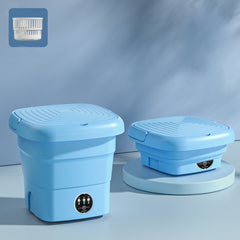 Mini Portable Folding Household Washing Machine Underwear Washer, Fruit Green, Lake Blue, Warm Yellow, Fruit Pink, Fruit Green + Blue Light Antibacterial, Lake Blue + Blue light antibacterial, Warm Yellow + Blue light antibacterial