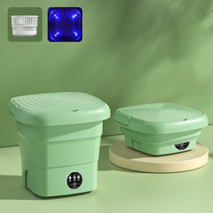 Mini lavadora portátil plegable para el hogar, lavadora de ropa interior, verde fruta, azul lago, amarillo cálido, rosa fruta, verde fruta + luz azul antibacteriana, azul lago + luz azul antibacteriana, amarillo cálido + luz azul antibacteriana