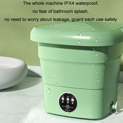 Mini Portable Folding Household Washing Machine Underwear Washer, Fruit Green, Lake Blue, Warm Yellow, Fruit Pink, Fruit Green + Blue Light Antibacterial, Lake Blue + Blue light antibacterial, Warm Yellow + Blue light antibacterial