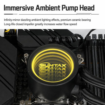 EVESKY  Water Cooler Cpu Fan RGB Fan Liquid Heatsink Integrated Radiator, 120mm Colorful, 120mm RGB, 240mm, 360mm