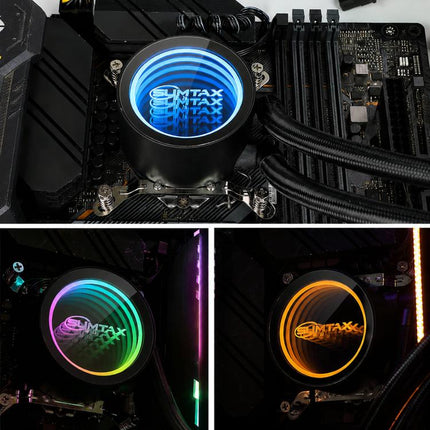 EVESKY  Water Cooler Cpu Fan RGB Fan Liquid Heatsink Integrated Radiator, 120mm Colorful, 120mm RGB, 240mm, 360mm