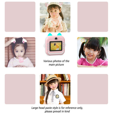 Children Instant Camera Mini Thermal HD Printer Video Photo Digital Camera, Standard  Blue, Standard Pink, 16G  Pink, 16G Blue, 32G  Pink, 32G Blue