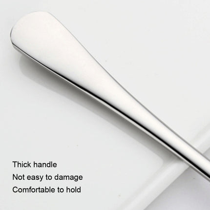 304 Stainless Steel Long Handle Thickened Round Spoon Coffee Ice Drink Mixing Spoon, Stainless Steel Color, Titanium Gold, Rose Gold, Titanium Black