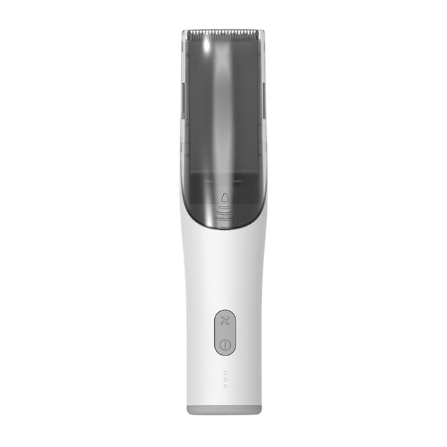 Electric Waterproof Hairdresser Children Low Noise Rechargeable Push Clipper, Suction Upgrade Version White