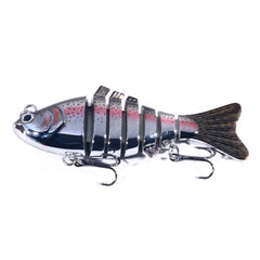 HENGJIA 10cm 24g Bionic Multi-Section Fish Bait Plastic Electroplating Fake Bait, JM060 (1), JM060 (2), JM060 (3), JM060 (4), JM060 (5), JM060 (6)