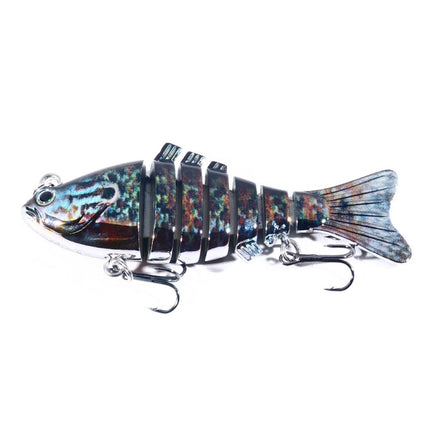 HENGJIA 10cm 24g Bionic Multi-Section Fish Bait Plastic Electroplating Fake Bait, JM060 (3), JM060 (4), JM060 (5), JM060 (6), JM060 (1), JM060 (2)