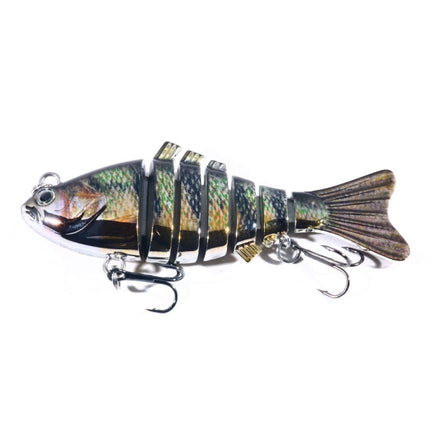 HENGJIA 10cm 24g Bionic Multi-Section Fish Bait Plastic Electroplating Fake Bait, JM060 (3), JM060 (4), JM060 (5), JM060 (6), JM060 (1), JM060 (2)