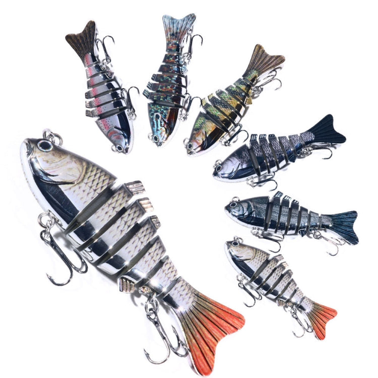 HENGJIA 10cm 24g Bionic Multi-Section Fish Bait Plastic Electroplating Fake Bait, JM060 (1), JM060 (2), JM060 (3), JM060 (4), JM060 (5), JM060 (6)