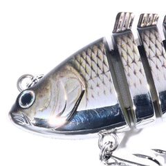 HENGJIA 10cm 24g Bionic Multi-Section Fish Bait Plastic Electroplating Fake Bait, JM060 (1), JM060 (2), JM060 (3), JM060 (4), JM060 (5), JM060 (6)