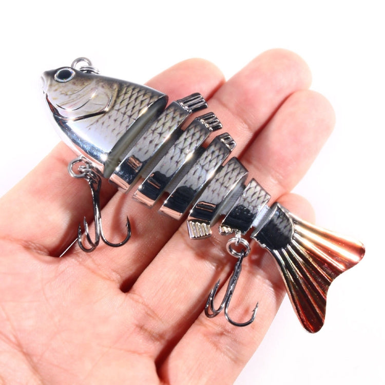HENGJIA 10cm 24g Bionic Multi-Section Fish Bait Plastic Electroplating Fake Bait, JM060 (1), JM060 (2), JM060 (3), JM060 (4), JM060 (5), JM060 (6)