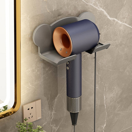 Für Dyson Haartrockner Wandhalterung Badezimmerregal Lagerregal, Schlichtes Weiß, Schlichtes Schwarz, Schlichtes Grau, Upgrade-Weiß, Upgrade-Schwarz, Upgrade-Grau