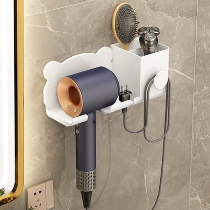 Für Dyson Haartrockner Wandhalterung Badezimmerregal Lagerregal, Schlichtes Weiß, Schlichtes Schwarz, Schlichtes Grau, Upgrade-Weiß, Upgrade-Schwarz, Upgrade-Grau