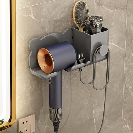 Für Dyson Haartrockner Wandhalterung Badezimmerregal Lagerregal, Schlichtes Weiß, Schlichtes Schwarz, Schlichtes Grau, Upgrade-Weiß, Upgrade-Schwarz, Upgrade-Grau