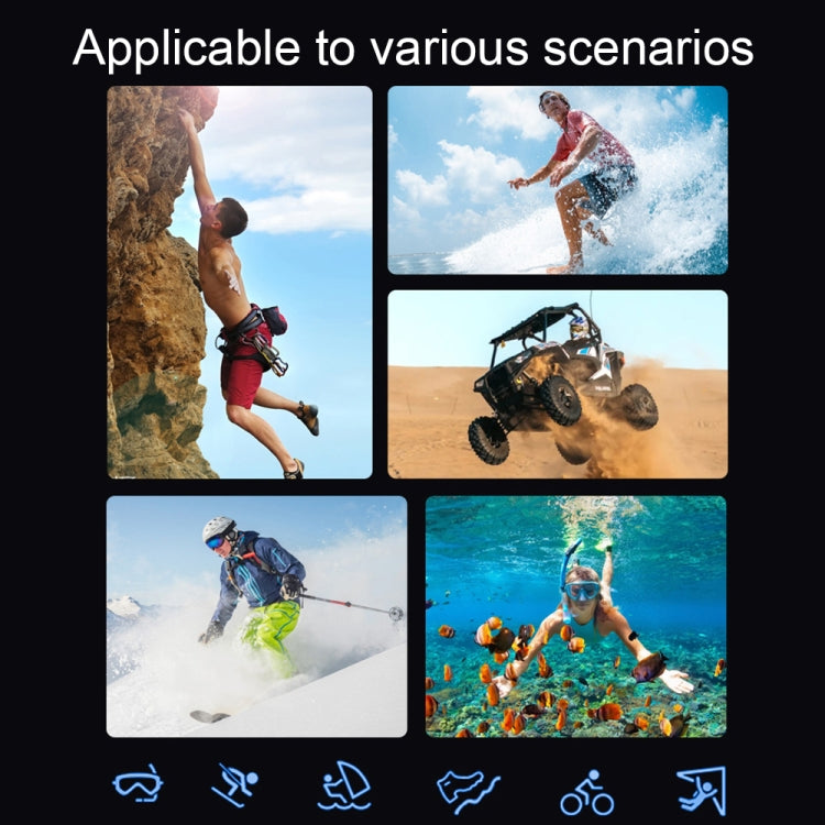 4K HD Touch Dual LCD Screen Handheld Sports Waterproof Camera Outdoor Anti-Shake Diving Camera