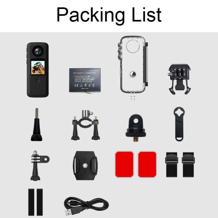 4K HD Touch Dual LCD Screen Handheld Sports Waterproof Camera Outdoor Anti-Shake Diving Camera