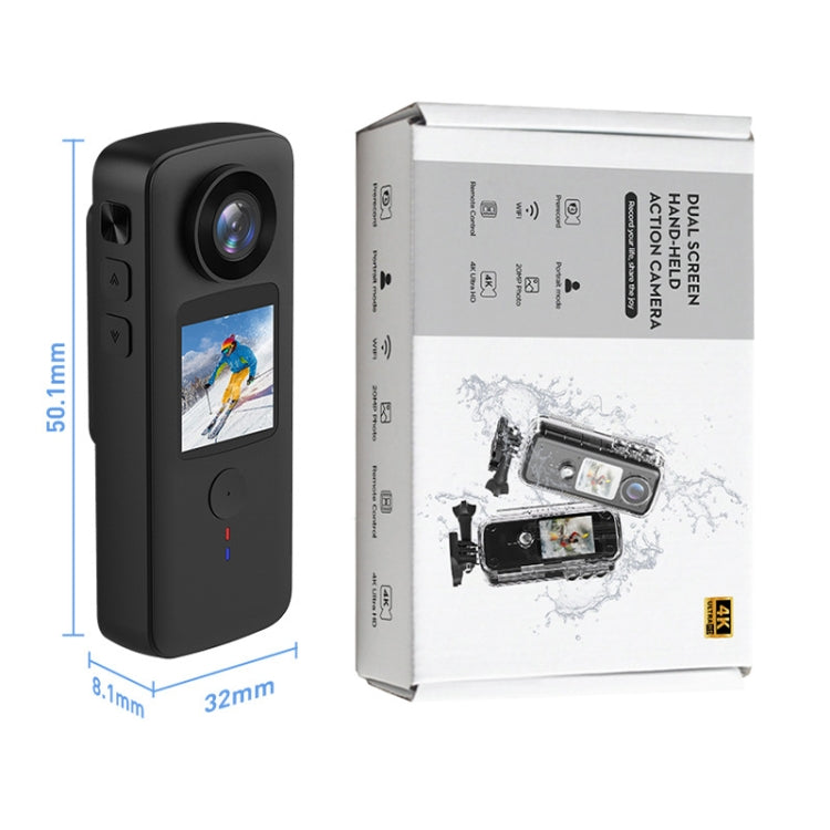 4K HD Touch Dual LCD Screen Handheld Sports Waterproof Camera Outdoor Anti-Shake Diving Camera