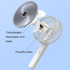 Desktop Portable USB Charging Clip Fan Multifunctional Rotatable Handheld Fan