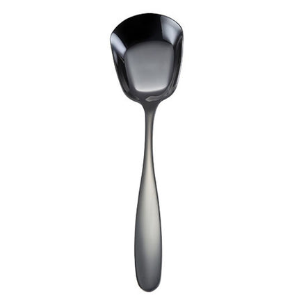 Small 304 Stainless Steel Spoon Glossy Thickened Flat Head Flat Bottom Serving Spoon, Stainless Steel Color, Titanium Gold, Rose Gold, Colorful, Black, Blue