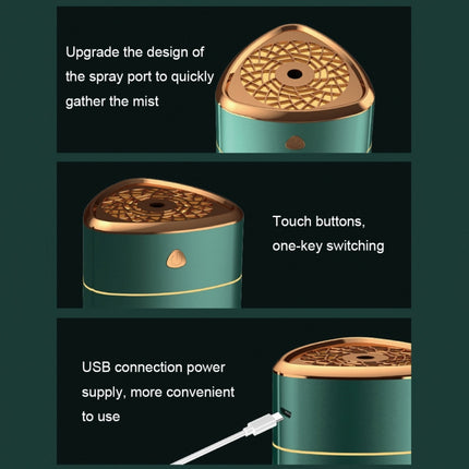 Silent USB Plug-In Silver Ion Purifying Humidifier Household Night Light Atomizer, Electroplated White, Electroplated Green, White, Green, Duck