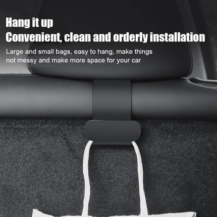 For Tesla Model Y 1pair Rear Trunk Hook Bag Umbrella Hanger, 1pair