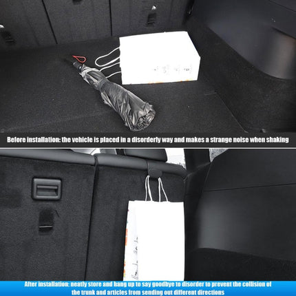 For Tesla Model Y 1pair Rear Trunk Hook Bag Umbrella Hanger, 1pair
