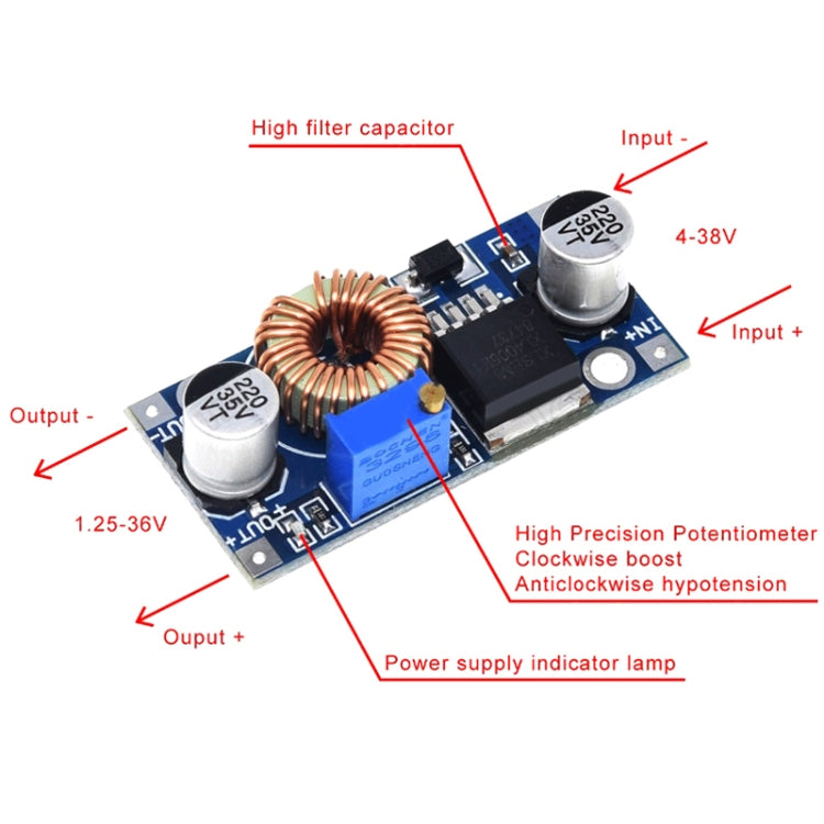 DC-DC Adjustable Buck Power Module 5-32V High Power, Power Module