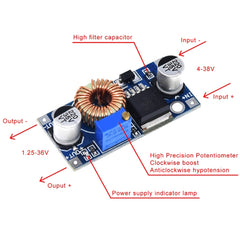 DC-DC Adjustable Buck Power Module 5-32V High Power, Power Module