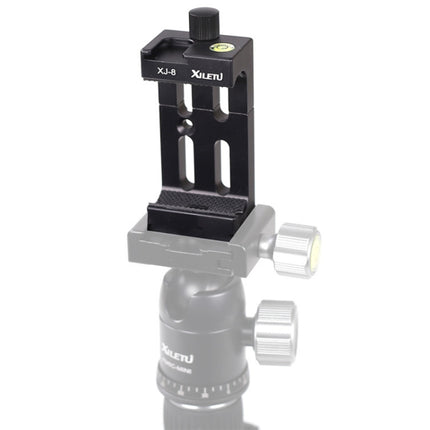 XILETU XJ-8 Aluminum Alloy Camera Head Tripod Mobile Phone Clip