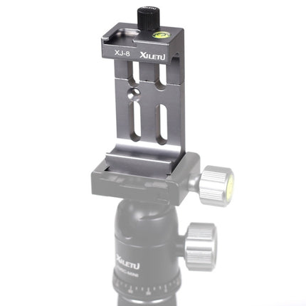 XILETU XJ-8 Aluminum Alloy Camera Head Tripod Mobile Phone Clip