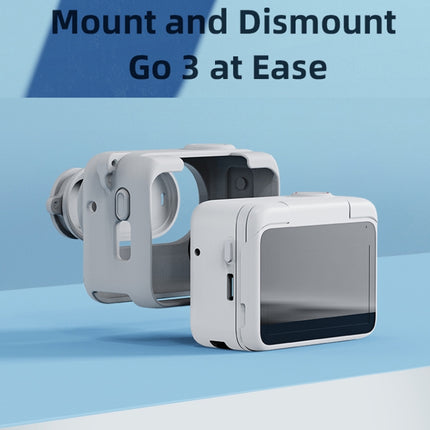 For Insta360 GO 3 AMagisn Silicone Body Cover Protective Case With Lanyard