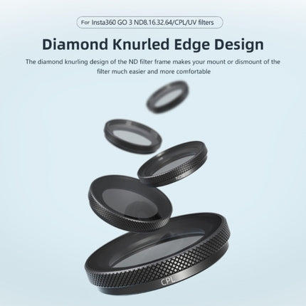 For Insta360 GO 3 / Go 2 AMagisn Lens Filters Waterproof Filter, ND8, ND16, ND32, ND64, UV, ND8+16+32, ND8+16+32+CPL, ND8+16+32+64