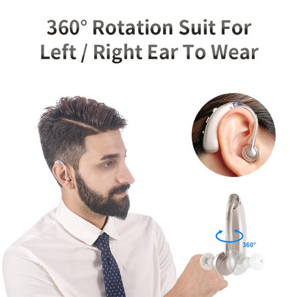 USB Charging Earhook Noise Reduction Hearing Aid Sound Amplifier