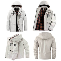 Men Casual Jacket Autumn And Winter Hooded Jacket
