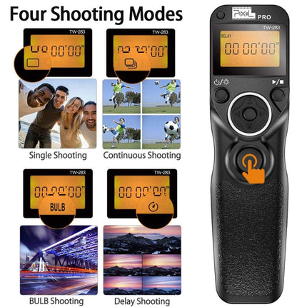 Pixel TW283 Shutter Wireless Delay Remote Control SLR Shutter Flasher