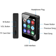 MP3 Music Player Bluetooth 5.0 Ebook Recorder MP4 Walkman, Without Memory Card, 8GB, 16GB, 32GB, 64GB, 128GB