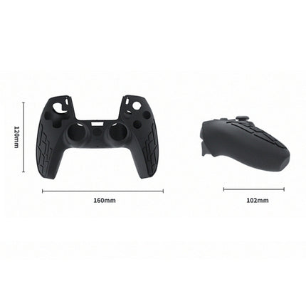 For PS5 Gamepad Silicone Case Non-slip Texture Thickened Protective Cover