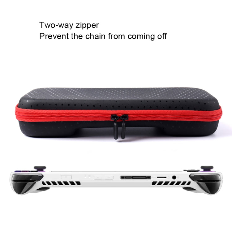 For ASUS ROG Ally Game Console Portable PU Waterproof Storage Box, Storage Box (Red)