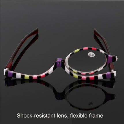 Makeup Presbyopic Glasses Multicolored Rotatable Magnifying Glass Single Piece Reading Glass, Degree:, +150, +200, +250, +300, +350, +400