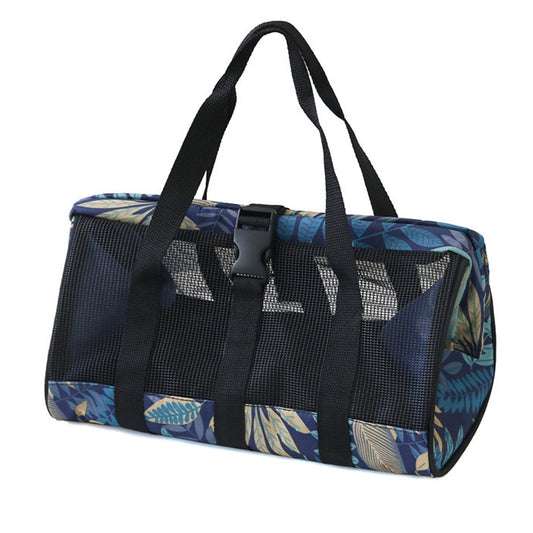 Multifunctional Breathable Portable Garden Tool Bag Fishing Gear Storage Bag, Dark Green, Yellow Flower, Blue Flower