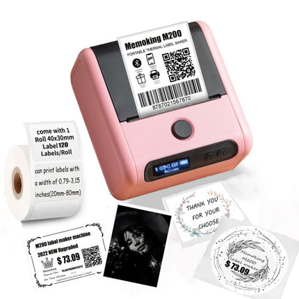 Phomemo M200 QR-Code-Tag Tragbarer Bluetooth-Thermoetikettendrucker, M200