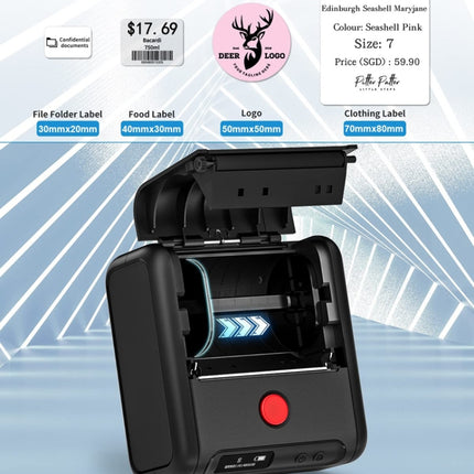 Phomemo M200 QR-Code-Tag Tragbarer Bluetooth-Thermoetikettendrucker, M200