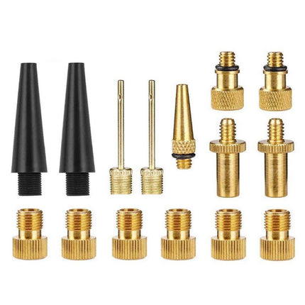 SV/AV/DV Bicycle Valve Adapter Set Bike Ball Pump Accessories, 15 in 1, 24 in 1 with Leather Ring, 25 in 1, 24 in 1, 32 in 1, 16 in 1, 10 in 1, 3sets 3 in 1, 12 in 1, 3sets 5 in 1, 3sets 4 in 1, 3sets 4 in 1 Gold, 14 in 1, 16 in 1 with Split Box�������...
