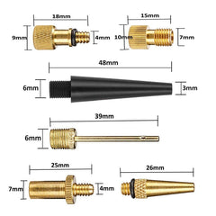 SV/AV/DV Bicycle Valve Adapter Set Bike Ball Pump Accessories, 15 in 1, 24 in 1 with Leather Ring, 25 in 1, 24 in 1, 32 in 1, 16 in 1, 10 in 1, 3sets 3 in 1, 12 in 1, 3sets 5 in 1, 3sets 4 in 1, 3sets 4 in 1 Gold, 14 in 1, 16 in 1 with Split Box�������...