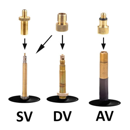 SV/AV/DV Bicycle Valve Adapter Set Bike Ball Pump Accessories, 15 in 1, 24 in 1 with Leather Ring, 25 in 1, 24 in 1, 32 in 1, 16 in 1, 10 in 1, 3sets 3 in 1, 12 in 1, 3sets 5 in 1, 3sets 4 in 1, 3sets 4 in 1 Gold, 14 in 1, 16 in 1 with Split Box       ...