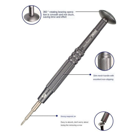 MECHANIC iMini Series Mobile Phone Repair Glasses Screw Batch Clock Tool, Five Star 0.8, Triangle 0.6, Phillips 1.5, Phillips 1.2, Phillips 2.5, T2