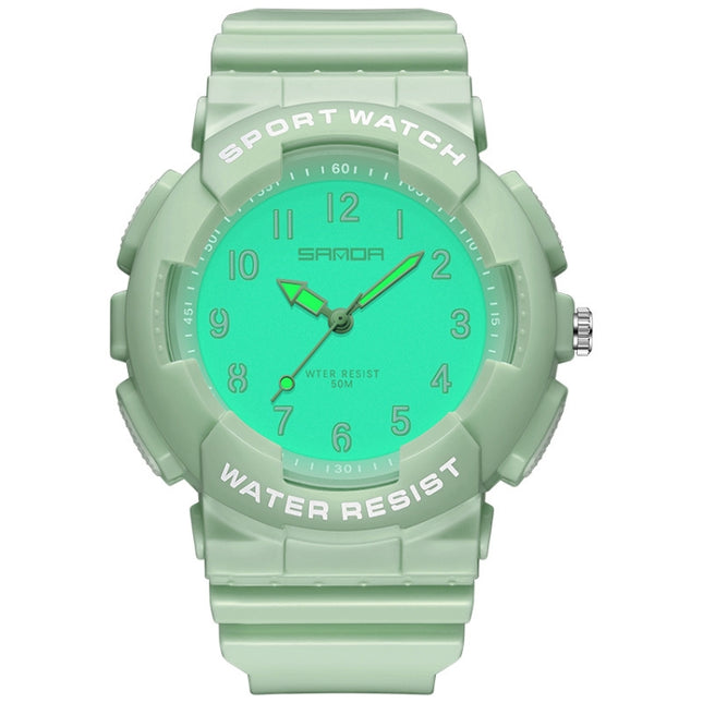 SANDA Small Fresh Digital All-match Waterproof Luminous Student Watch