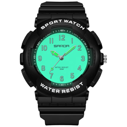 SANDA Small Fresh Digital All-match Waterproof Luminous Student Watch