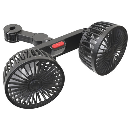 5V 2A Car Rear Seat Back USB Interface Powerful Double-headed Fan, F4207