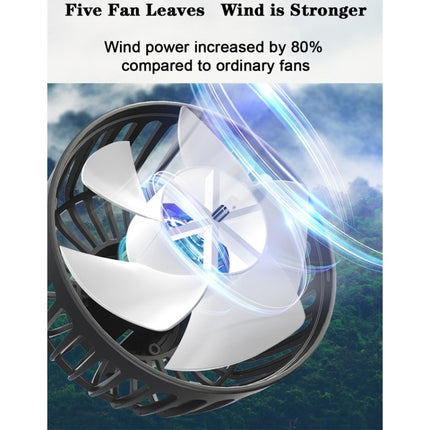5V 2A Car Rear Seat Back USB Interface Powerful Double-headed Fan, F4207